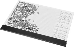 Mata stołowa Kwiaty, A3, 410x286 mm, z książką do kolorowania, PANTA PLAST